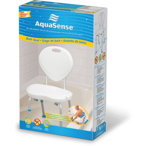 AquaSense Adjustable Bath Seat with Back - Image 7