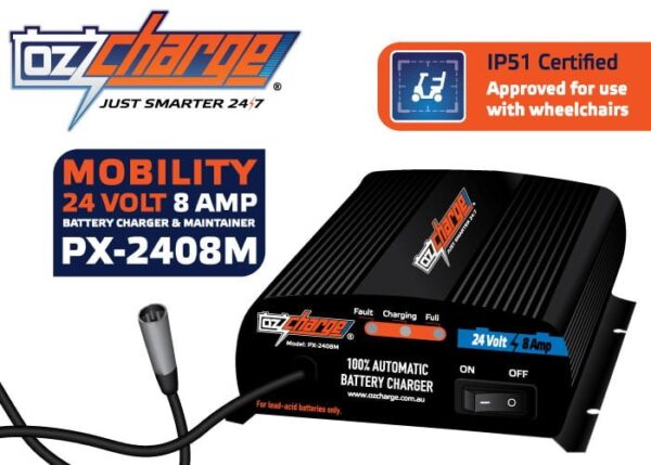 Zylux Oz Charge 8 amp 1 scooter battery charger